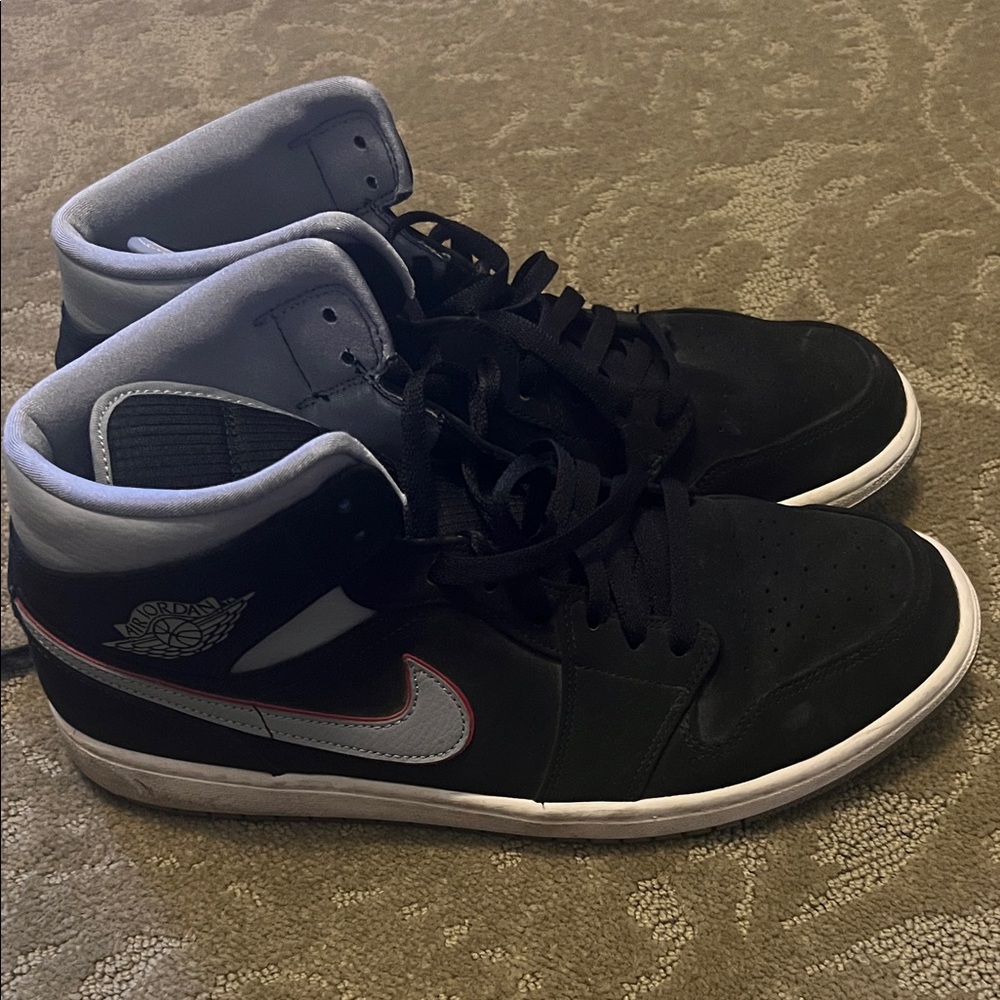 Nike Black and White High-Top Sneakers
